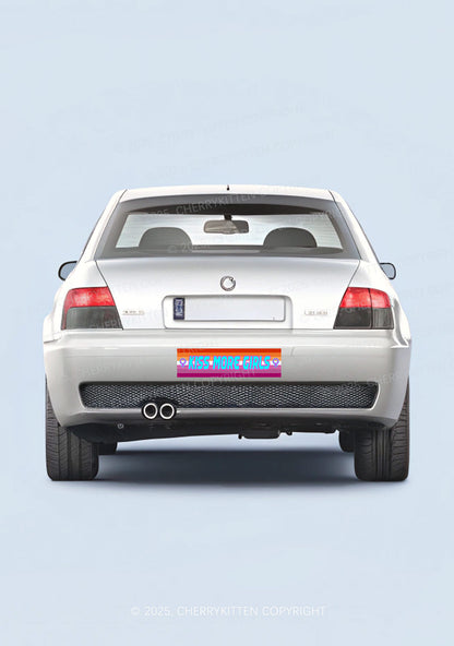 Kiss More Girls Pride Y2K Car Bumper Magnet Cherrykitten