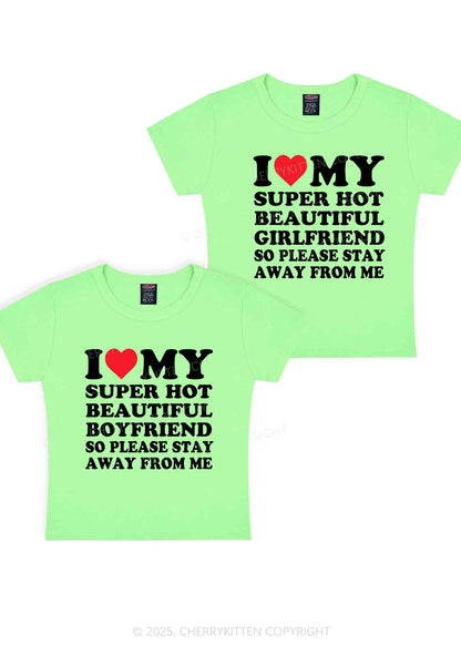 My Super Hot BF GF Y2K Valentine's Day Baby Tee Cherrykitten
