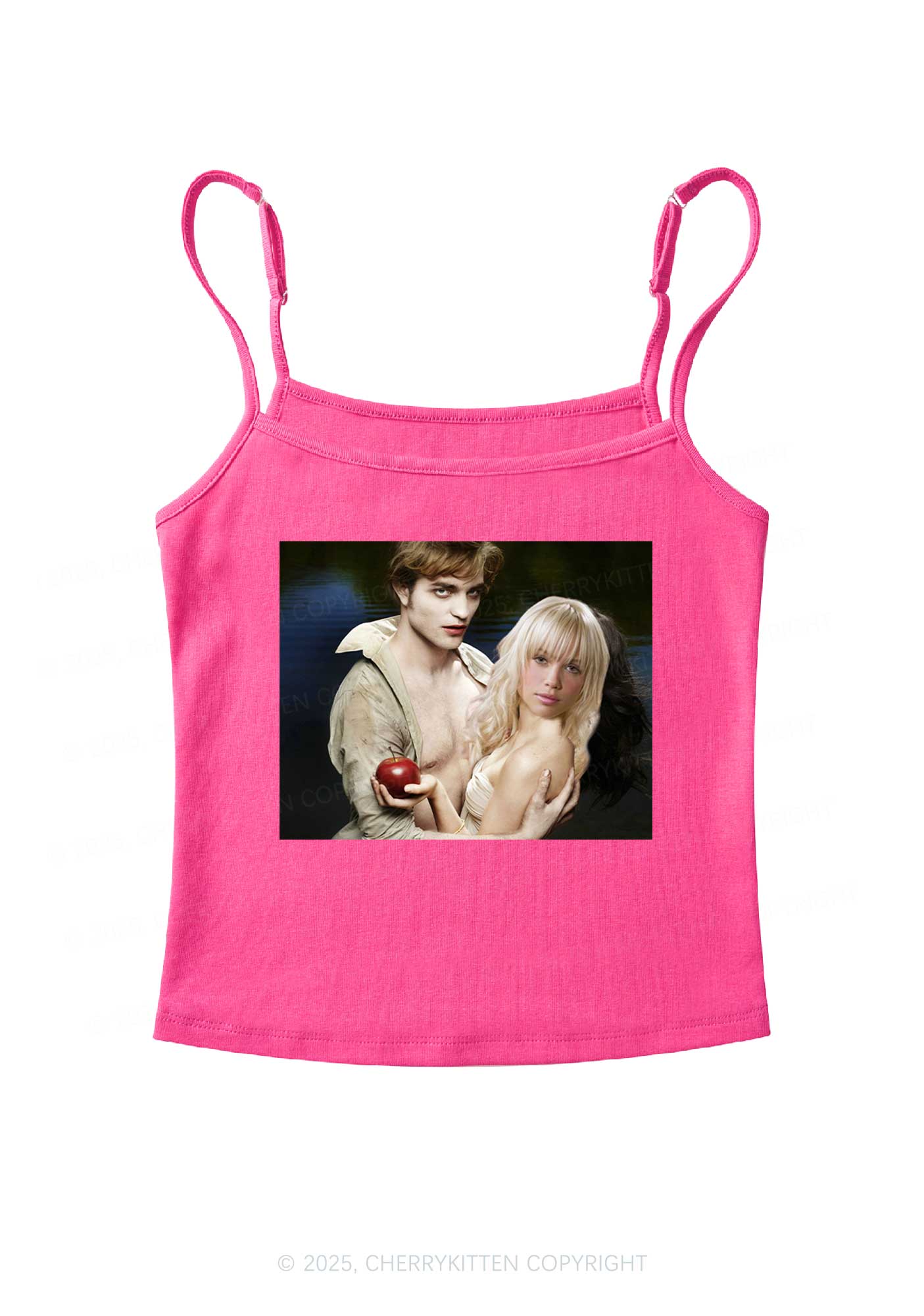 Custom Vampire Lover Photo Y2K Spaghetti Strap Cami Cherrykitten