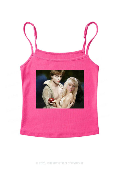 Custom Vampire Lover Photo Y2K Spaghetti Strap Cami Cherrykitten