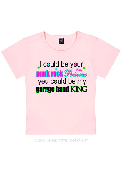 Punk Rock Princess Y2K Baby Tee Cherrykitten