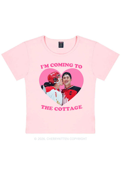 Coming To Cottage HR Y2K Baby Tee Cherrykitten