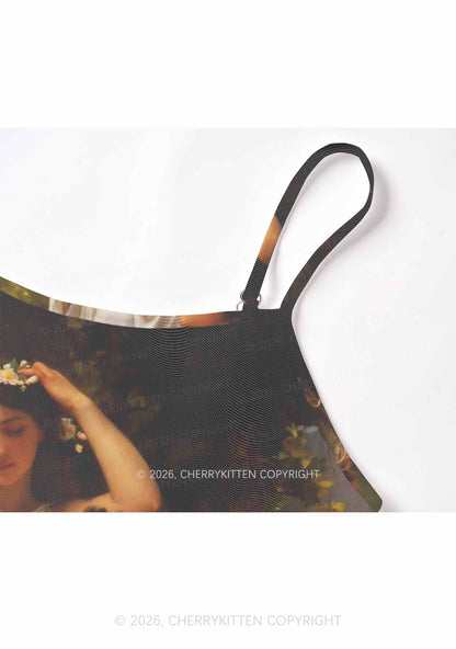 Forest Lovers Pride Y2K Mesh Cami Tank Cherrykitten