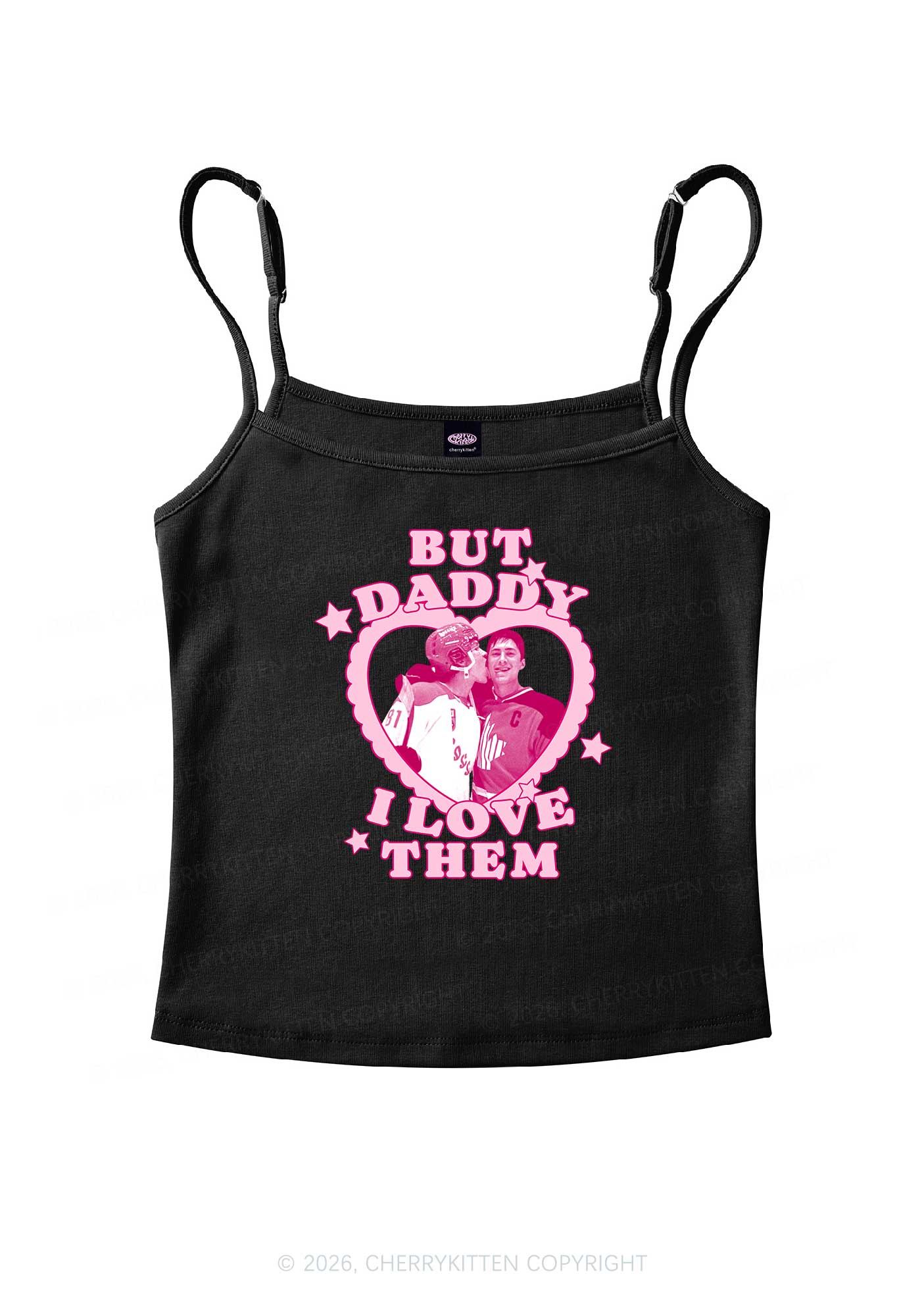 But Daddy I Love Them HR Y2K Spaghetti Strap Cami Cherrykitten