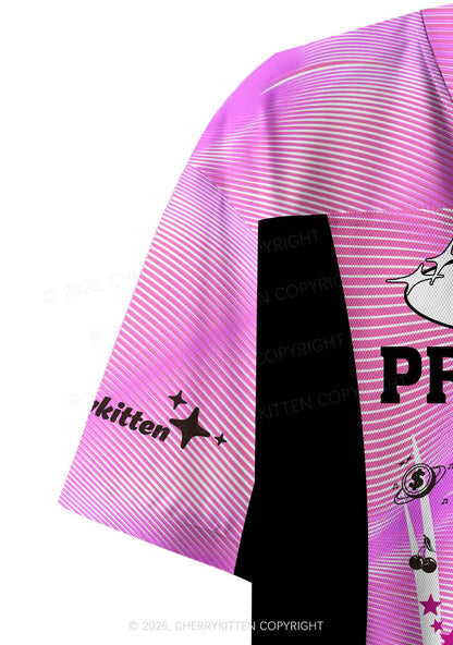 Swag Princess Y2K Crop Sport Jersey Shirts Cherrykitten