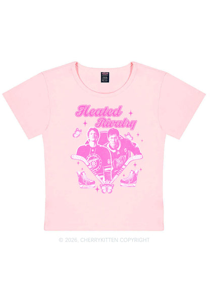 Retro Hockey Elements Y2K Baby Tee Cherrykitten