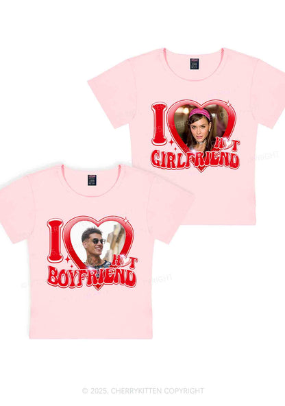 Custom I Love My Hot GF BF Y2K Valentine's Day Baby Tee Cherrykitten