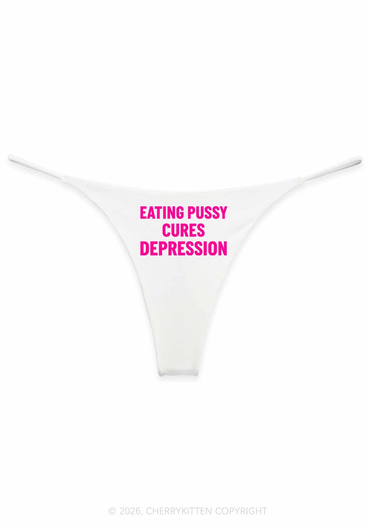 Eating Puxxy Cures Depression Y2K Bikini String Thong Cherrykitten