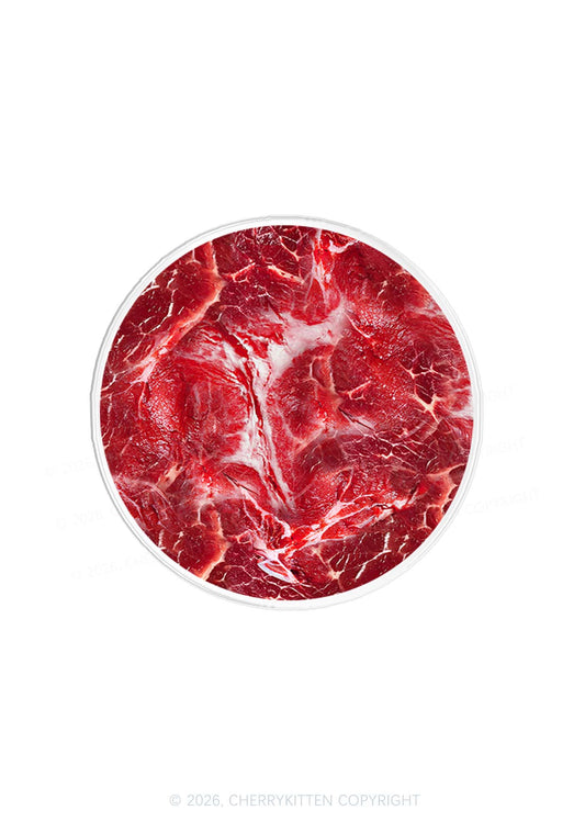 Beef Steak Texture Y2K Magnetic Phone Grip Holder Cherrykitten