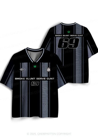 Custom Black Smoke Blunt Y2K Sport Jersey Shirts Cherrykitten