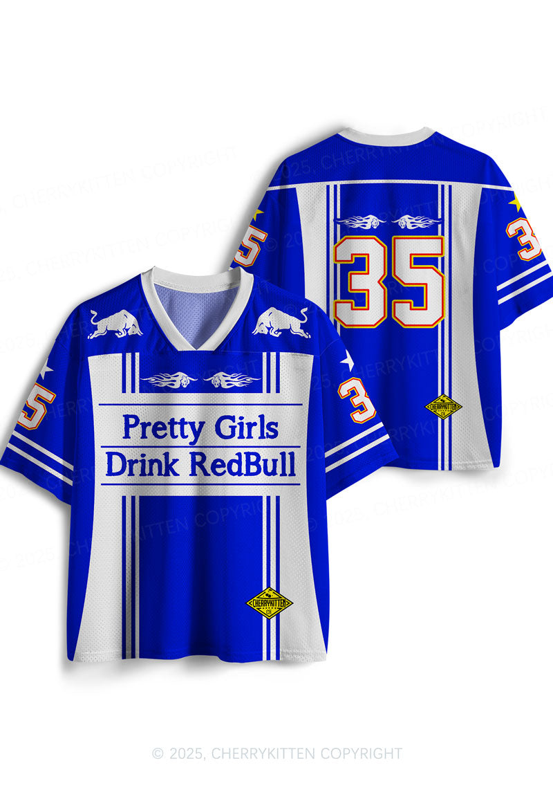 Custom Girls Drink Redbull Y2K Sport Jersey Shirts Cherrykitten