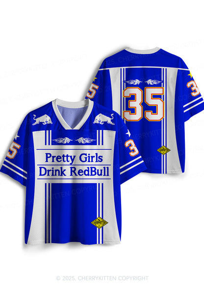 Custom Girls Drink Redbull Y2K Sport Jersey Shirts Cherrykitten