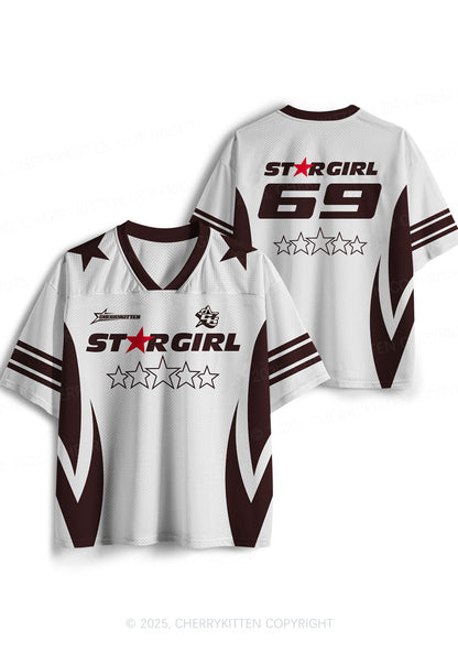 Custom Five Stars Girl Y2K Sport Jersey Shirts Cherrykitten