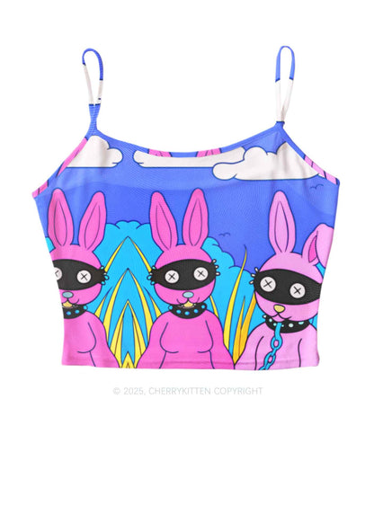 BDSM Bunny Y2K Mesh Cami Tank Cherrykitten