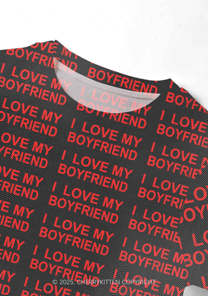 I Love My Boyfriend Y2K Mesh Crop Top Cherrykitten