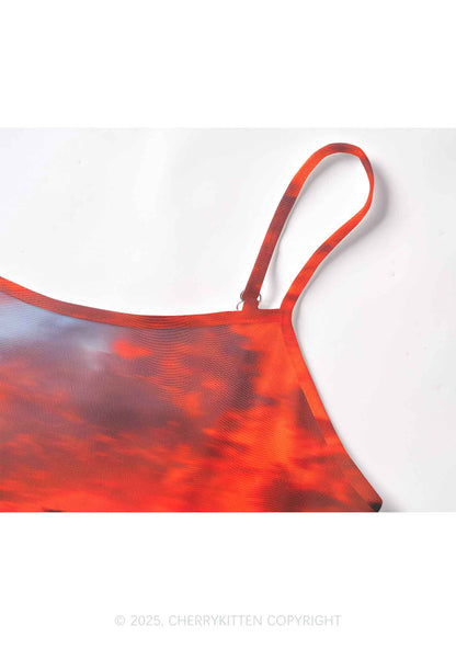 Sunset Palms Y2K Mesh Cami Tank Cherrykitten