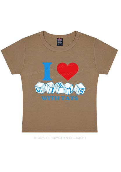 I Love Girls With Tats Y2K Baby Tee Cherrykitten