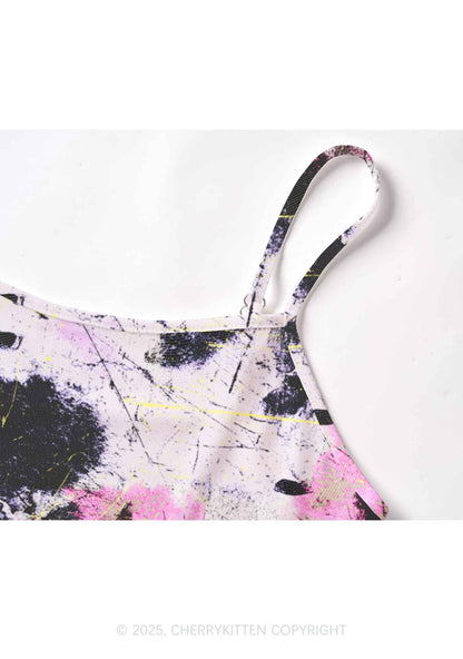 Ink Graffiti Y2K Mesh Cami Tank Cherrykitten