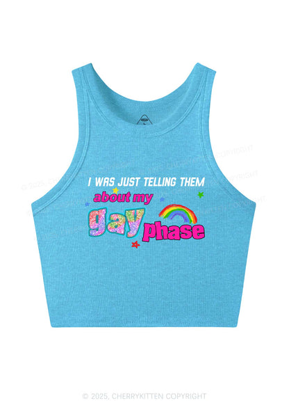 My Gay Phase Pride Y2K Crop Tank Top Cherrykitten