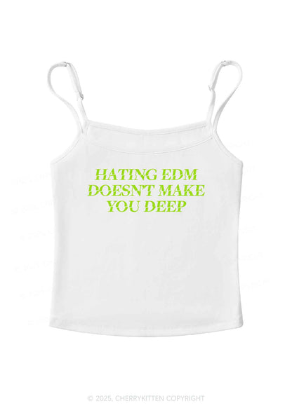 Hating Edm Y2K Spaghetti Strap Cami Cherrykitten