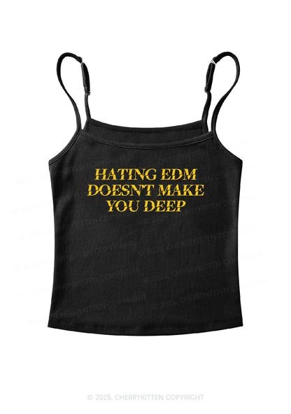 Hating Edm Y2K Spaghetti Strap Cami Cherrykitten