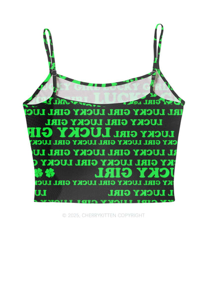 Lucky Girl Y2K Mesh Cami Tank Cherrykitten