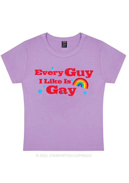 I Like Gay Pride Y2K Baby Tee Cherrykitten
