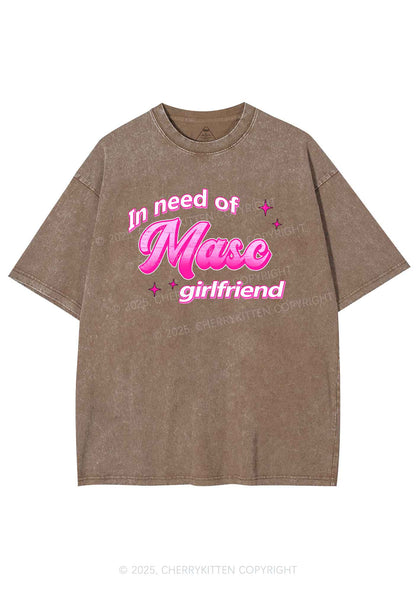 Need Masc Girlfriend Pride Y2K Shirts Washed Tee Cherrykitten