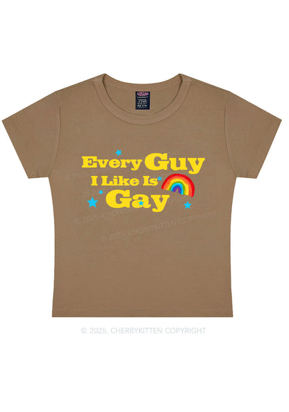 I Like Gay Pride Y2K Baby Tee Cherrykitten