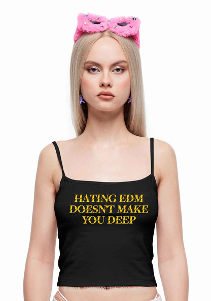 Hating Edm Y2K Spaghetti Strap Cami Cherrykitten