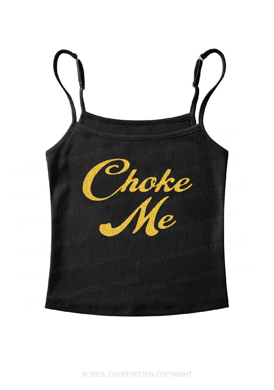 Glitter Choke Me Y2K Spaghetti Strap Cami Cherrykitten