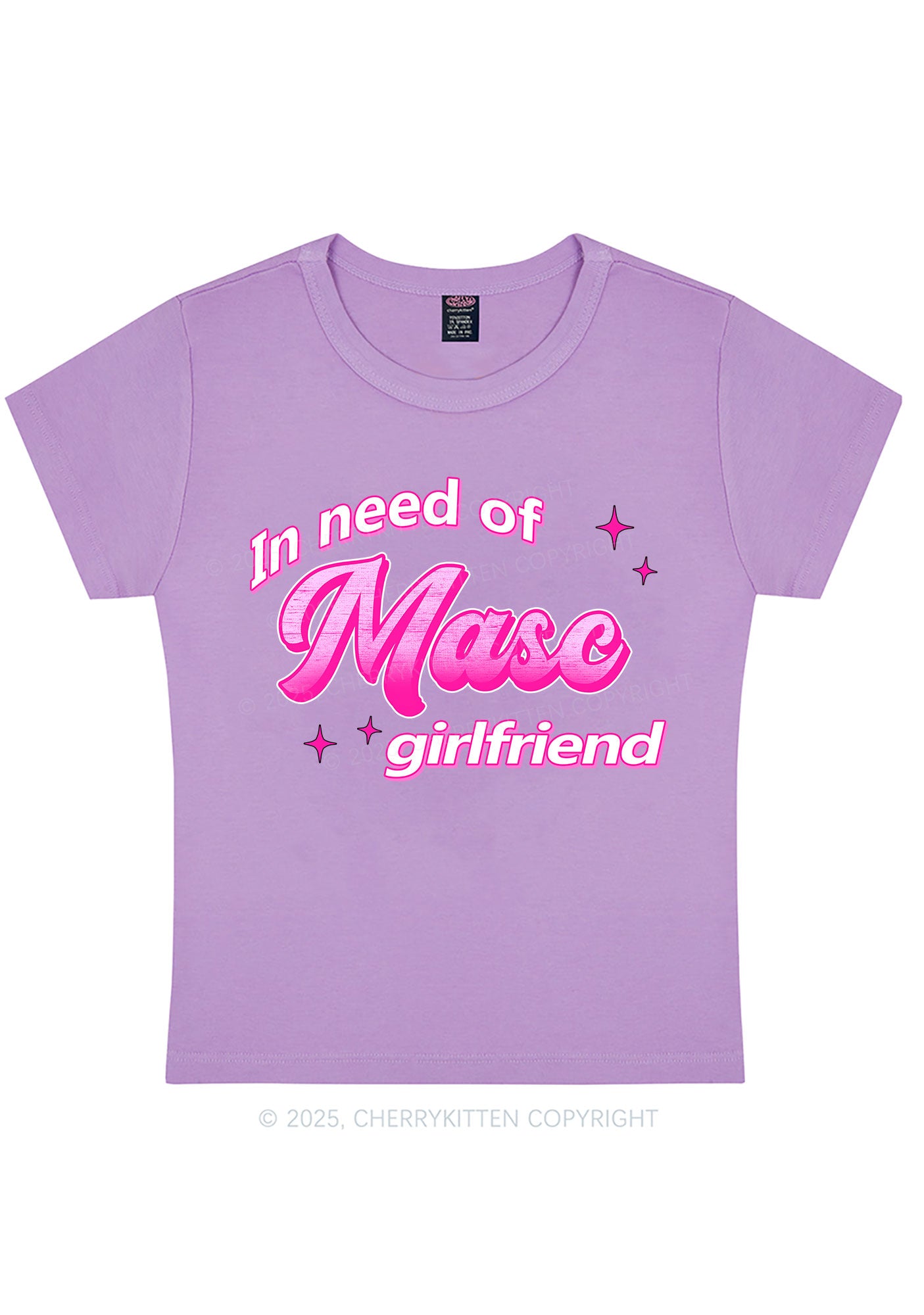 Need Masc Girlfriend Pride Y2K Baby Tee Cherrykitten