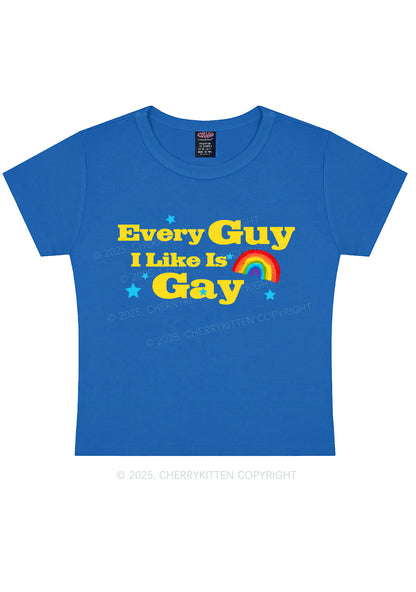 I Like Gay Pride Y2K Baby Tee Cherrykitten