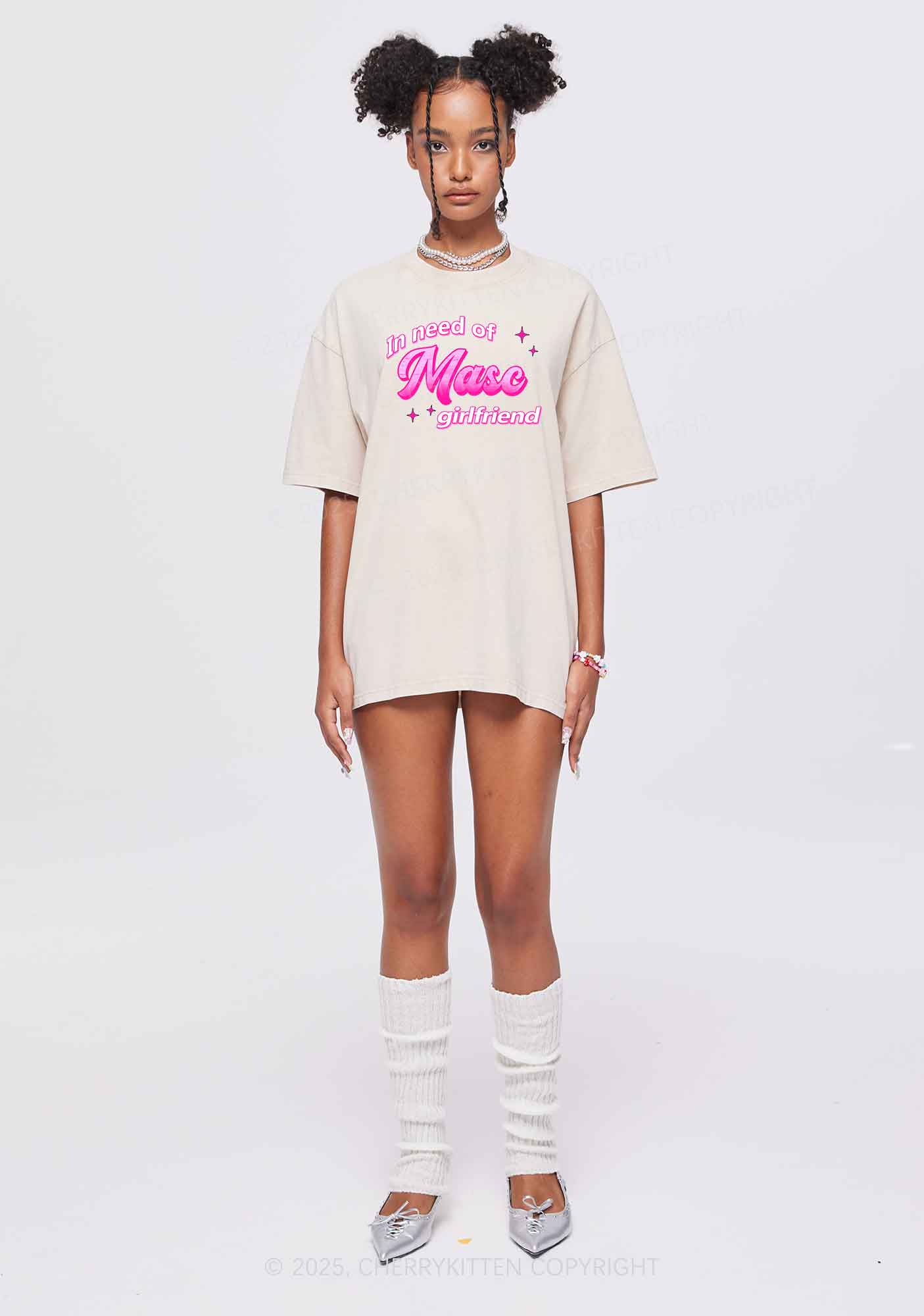 Need Masc Girlfriend Pride Y2K Shirts Washed Tee Cherrykitten