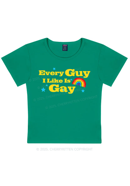 I Like Gay Pride Y2K Baby Tee Cherrykitten