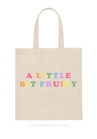 Bit Fruity Pride Y2K Canvas Tote Bag Cherrykitten