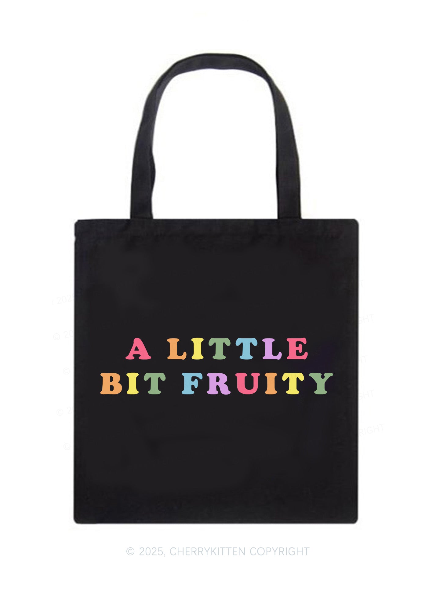 Bit Fruity Pride Y2K Canvas Tote Bag Cherrykitten