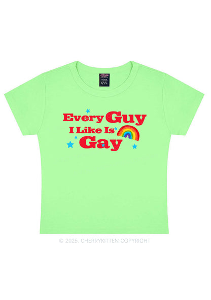 I Like Gay Pride Y2K Baby Tee Cherrykitten