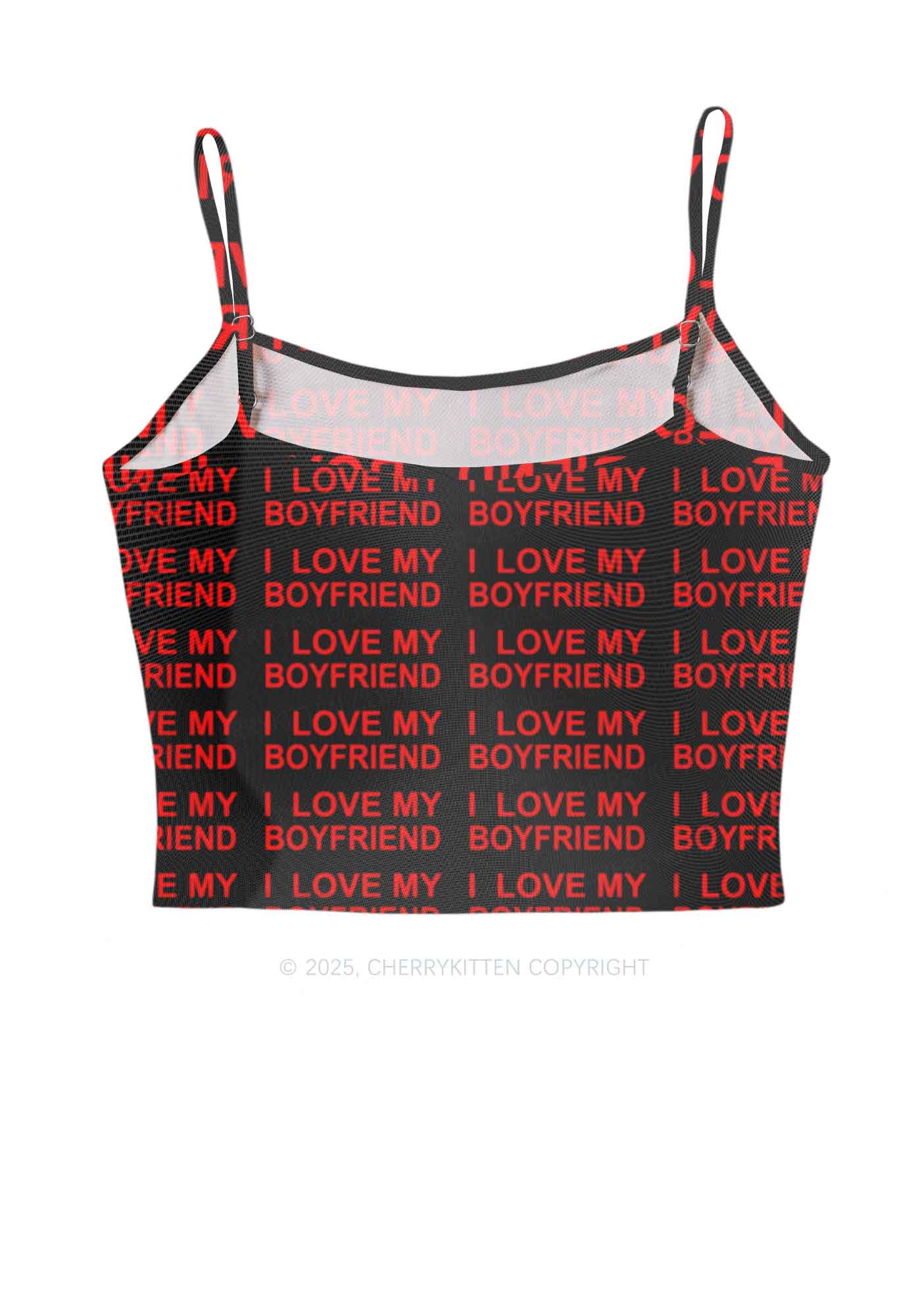 I Love My Boyfriend Y2K Mesh Cami Tank Cherrykitten