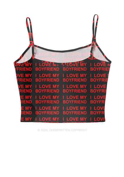 I Love My Boyfriend Y2K Mesh Cami Tank Cherrykitten