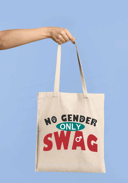 No Gender Only Swag Pride Y2K Canvas Tote Bag Cherrykitten