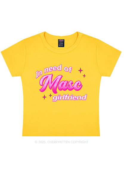 Need Masc Girlfriend Pride Y2K Baby Tee Cherrykitten
