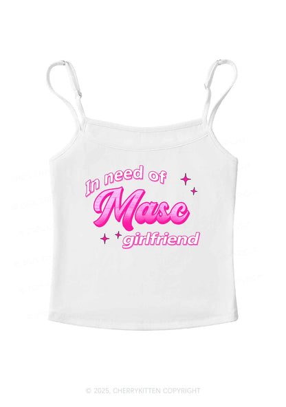 Need Masc Girlfriend Pride Y2K Spaghetti Strap Cami Cherrykitten
