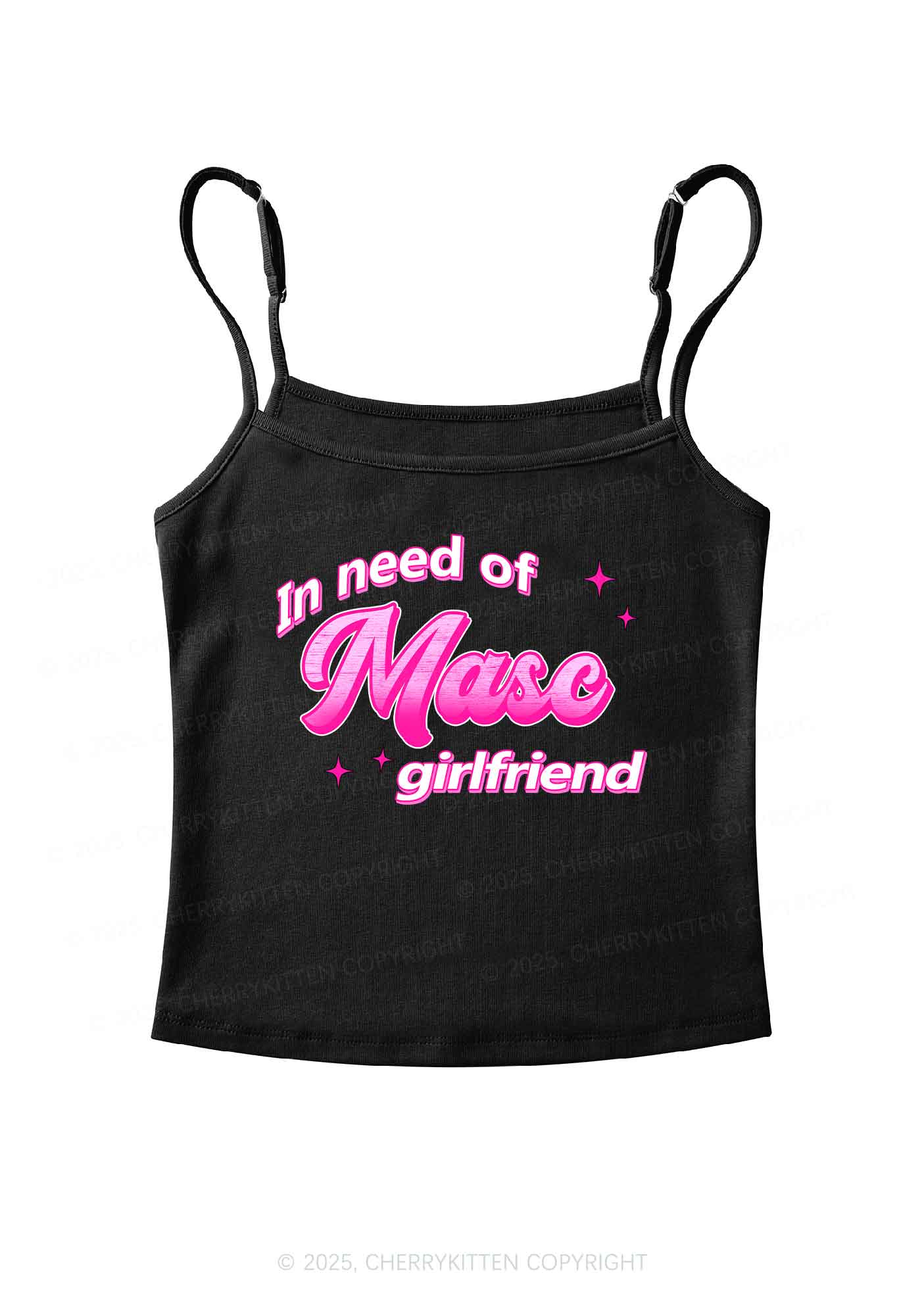 Need Masc Girlfriend Pride Y2K Spaghetti Strap Cami Cherrykitten