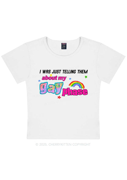 My Gay Phase Pride Y2K Baby Tee Cherrykitten
