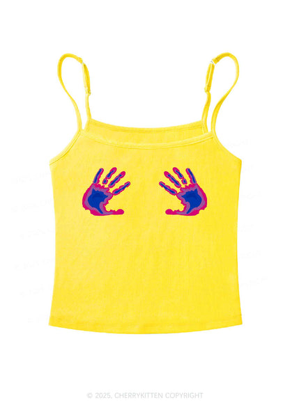 Bisexual Thermal Hands Pride Y2K Spaghetti Strap Cami Cherrykitten