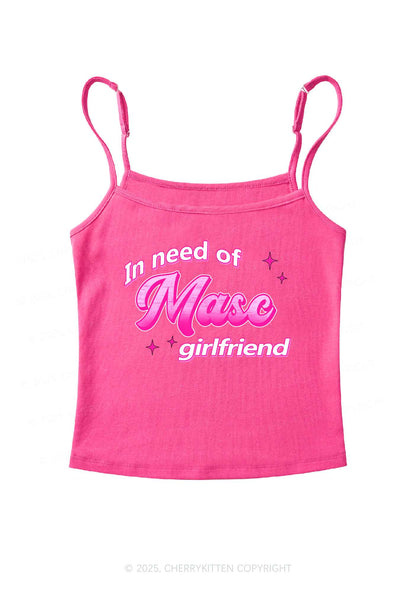 Need Masc Girlfriend Pride Y2K Spaghetti Strap Cami Cherrykitten