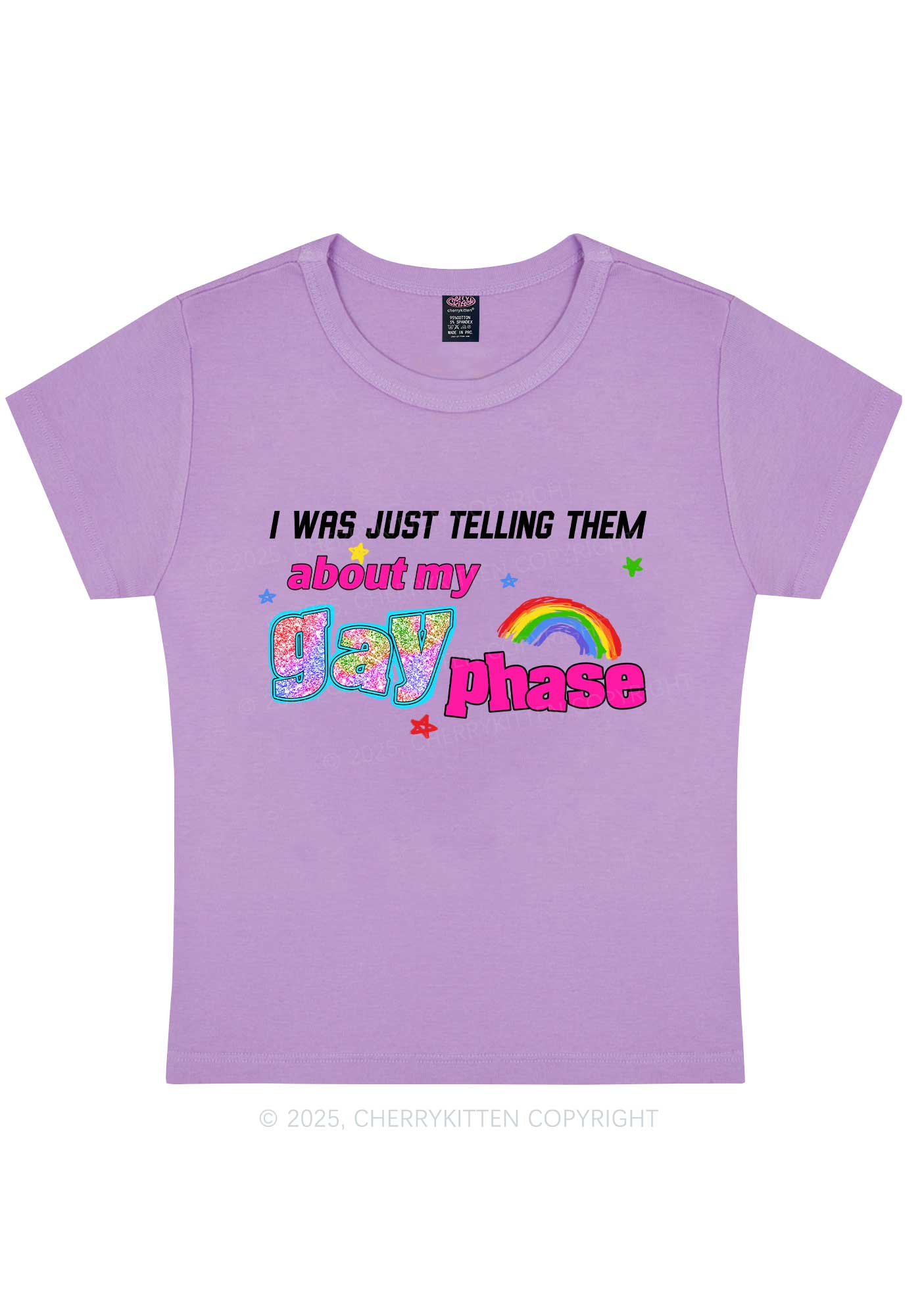 My Gay Phase Pride Y2K Baby Tee Cherrykitten