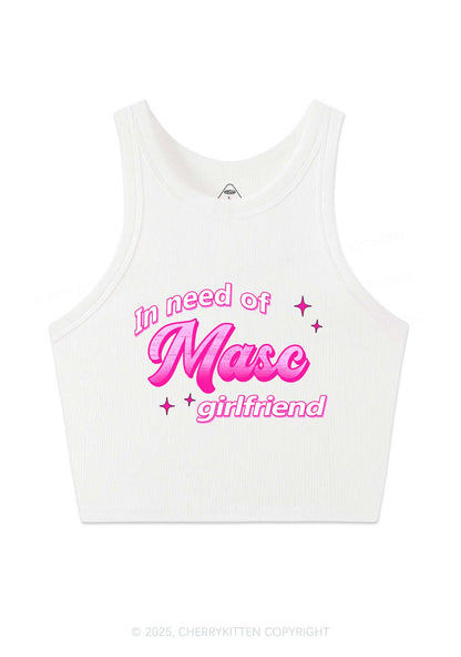 Need Masc Girlfriend Pride Y2K Crop Tank Top Cherrykitten