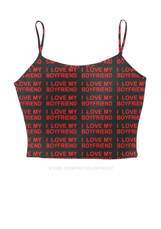 I Love My Boyfriend Y2K Mesh Cami Tank Cherrykitten